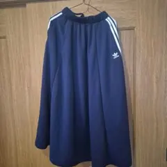 adidas ネイビー ロングスカート S