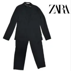 ZARA ブラック セットアップ　シアサッカー