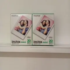 FUJIFILM instax mini インスタントフィルム 20枚入り 2個