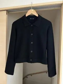 GU ミラノリブポロカーディガン　L