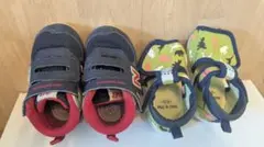 New Balance ベビーシューズ 恐竜柄サンダル 12cm