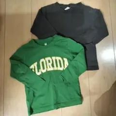 プリント 長袖カットソー　2枚　セット