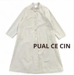 PUAL CE CIN Du noir コート スプリングコート シンプル 春