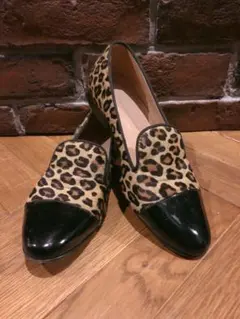 FABIO RUSCONI レオパードハラコシューズ
