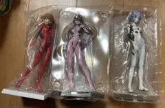 エヴァンゲリオン フィギュア 3体セット　レイ　アスカ　マリ　レア