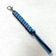 ゴルフ　ティーホルダー　ハンドメイド　ターコイズブルー✖️ネイビー　金具シルバー