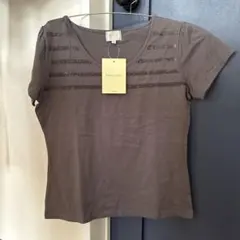 【新品未使用】 EMMA JAMES グレー 半袖 Tシャツ L スパンコール