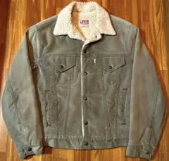 リーバイス 70s 80s グレー ボア ヴィンテージ デニム ジャケット 38