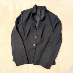 CnCn ドレープカラージャケット 紺 42 春夏 薄手 ノーカラーのサムネイル
