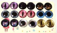 ブライス★アイシードール★作家様アイチップ 9ペア★カスタム★ハロウィン仕様