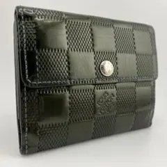 超希少✨良品✨ルイヴィトン ダミエ ヴェルニ ラドロー ミニ財布 グリーン 廃盤のサムネイル