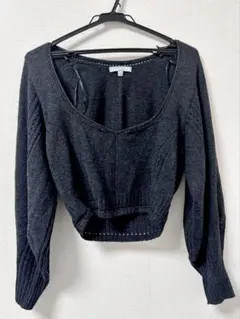 ユニクロ マメクロゴウチ 3Dボリュームスリーブセーター ブラック