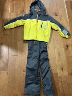 スキーウェアセット 黄/グレー 140 descent