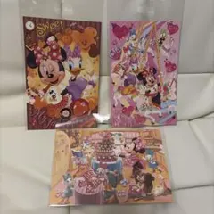 ミニーマウス デイジー　ポストカード3枚セット