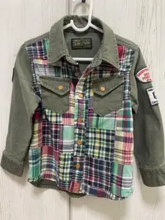 チェック柄長袖シャツ 2