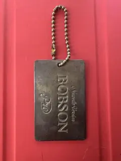 ヴィンテージ BOBSON 金属製 下げ札 メタルタグ 昭和レトロ