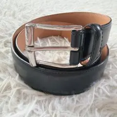 CROCKETT&JONES レザーベルト 34 茶 イギリス製 ビジネス - メルカリ
