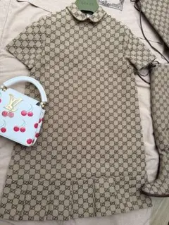 美品 ♡ GUCCI GG柄 半袖ワンピース 36サイズ - メルカリ