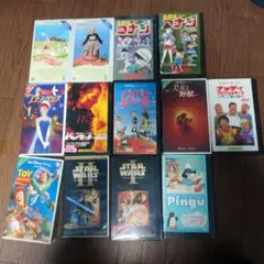 VHSテープセット 13個　多彩な映画とアニメ