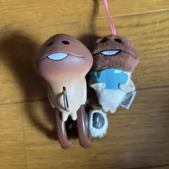 激レア　なめこ栽培キット マスコット クリップ ころりんフィギュアセット　レトロのサムネイル