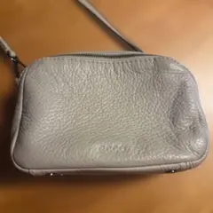 ECCO エコー 2way ショルダーバッグ ミニ ポシェット グレーのサムネイル