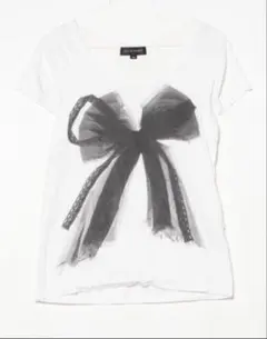 【JILLSTUART】半袖Tシャツ リボン柄 ホワイトのサムネイル