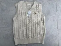 《新品未着用》GAP kidsケーブルニットベスト 100cm アイボリー