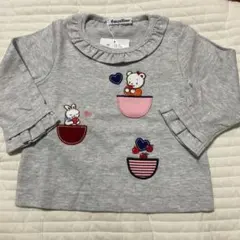 新品未着用 ファミリア 長袖Tシャツ 80