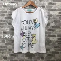 Lindsay リンジィ キッズ トップス ノースリーブ ホワイト 150のサムネイル