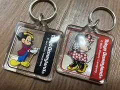 40年前開園当時ディズニーランドキーホルダー　ミッキー　ミニー　キーホルダー