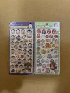 ボンボンドロップシール正規品　和柄2枚　お相撲さん　だるま