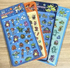 新品ディズニーぷくぷくシール4セット