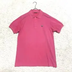 80s ラコステ CHEMISE LACOSTE ピンク ポロシャツのサムネイル