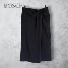 【BOSCH ボッシュ】　ドレープタイトナロースカート　ブラック　38 ロングのサムネイル
