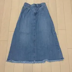 レディースロングスカートデニムスカート Sサイズ