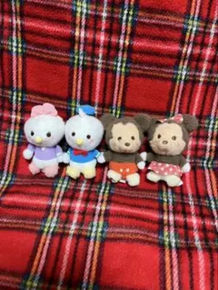 ミッキー＆フレンズ ミルキーボア ぬいぐるみ　マスコット　全4種セット