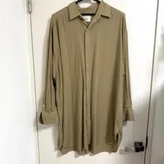 美品⭐︎ungrid ビッグルーズロングシャツ　Fサイズ　ベージュ