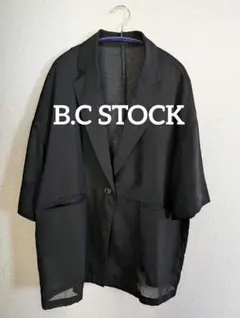 美品完売品✨️B.CSTOCKハーフスリーブジャケットブラック　FREESIZEのサムネイル