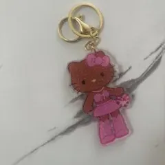 【新品】日焼けキティ♡キラキラ♡キーホルダー