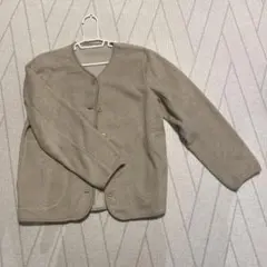 無印良品　素材に還るフリースカーディガン オートミール　Sサイズ