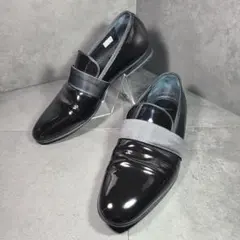 極美品✨40【MAGNANNI】オペラシューズ　エナメルレザー　ブラック　結婚式のサムネイル