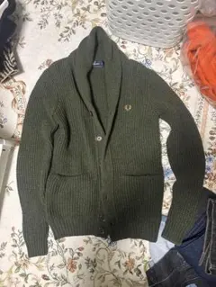 FRED PERRY リブ編みカーディガン XSのサムネイル