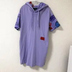 Armani Exchange ラベンダー 半袖パーカー M ワンピース