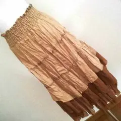 ボヘミアンスタイル☆膝下スカート☆お値下げしました！！