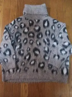 ZARA　モヘアライク　ハイネックニット　オーバーサイズ