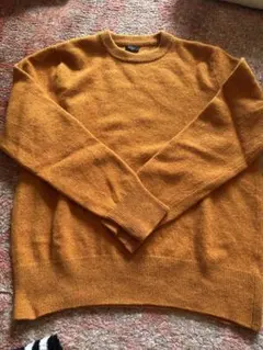 J.CREW オレンジ クルーネックセーター