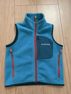【美品】mont-bell Kid's 90 フリースベスト
