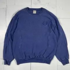 80s デサント製 adidas アディダススウェットトレフォイルロゴ 刺繍 O