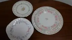 ニッコー　ヤマカ　ナルミ　花柄プレート6枚セット