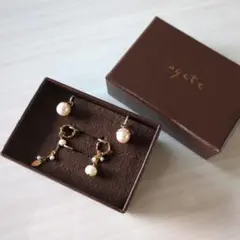 agate パール ゴールド イヤリングセットのサムネイル